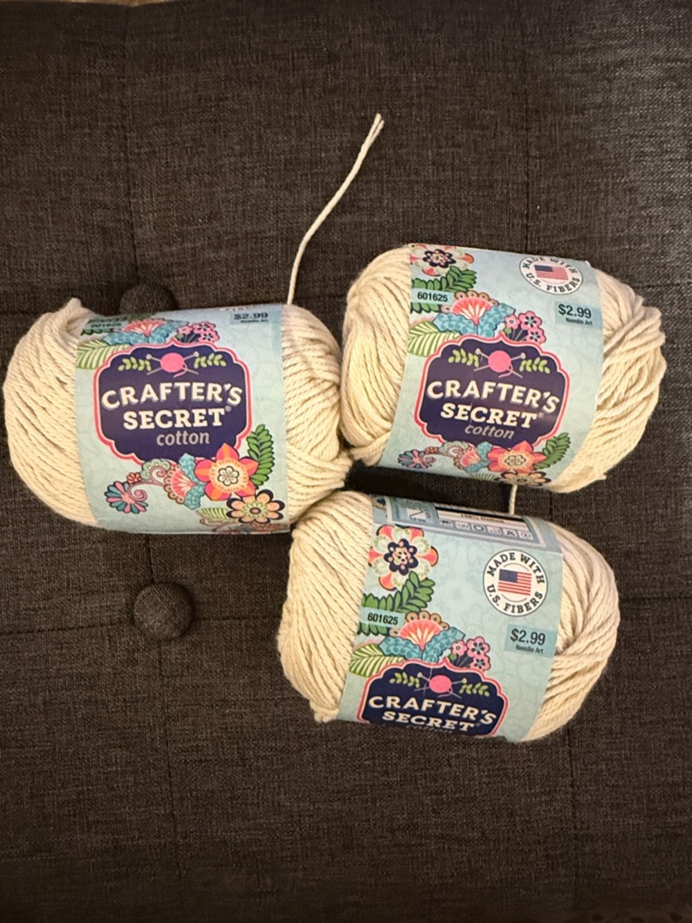 Crafter's Secret Cotton Yarn - Ivory